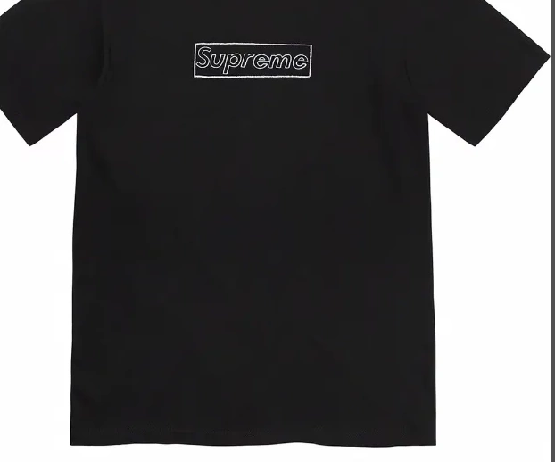 XL Logo Chalk Bogo sleeved Black KAWS S M Short White and Tee Chalk T-shirt L 21SS 0706